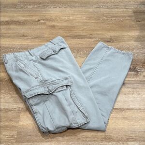 Levi's Gray Cargo Pants Lightweight Cotton